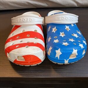 Crocs Patriotic Clogs - Red, White, and Blue